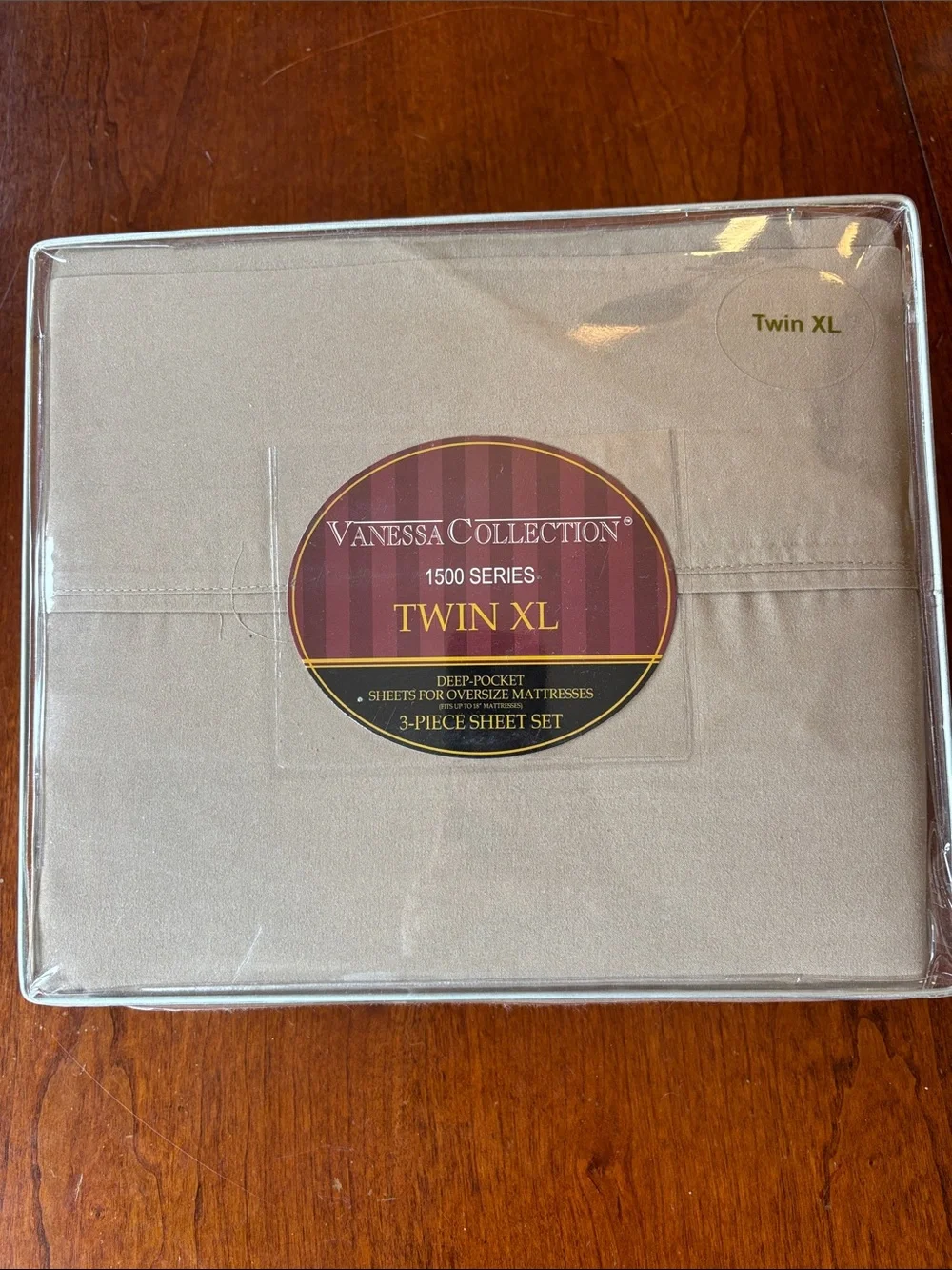 Twin XL 1500 Series Deep Pocket Sheet Set - Taupe